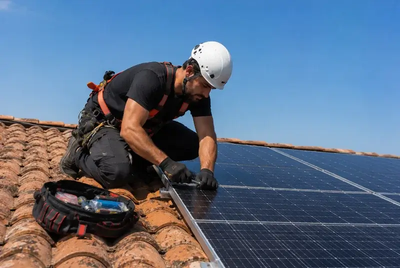 Maintenance et monitoring de panneaux solaires à la Bouëxière