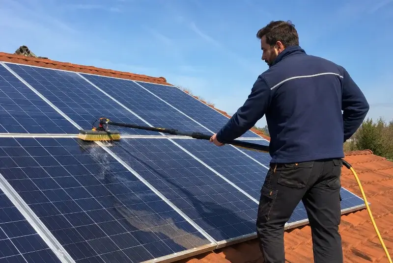 Nettoyage et entretien de panneaux solaires à la Bouëxière